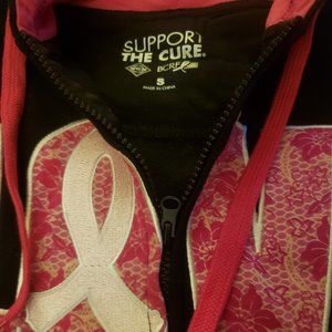 LOVE Black/Pink Ribbon Floral Sweatshirt